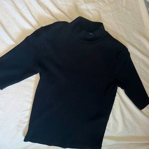 Zara mock neck knit top